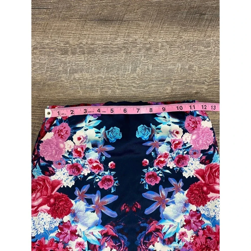 Womens Floral Pencil Skirt M